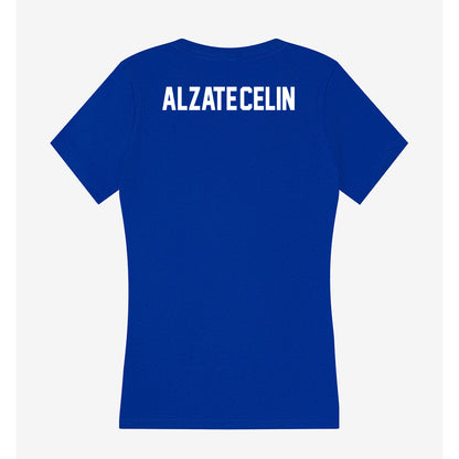 Florida - NCAA Men's Swimming & Diving : Santiago Alzate-Celin - Women's V-Neck T-Shirt-1