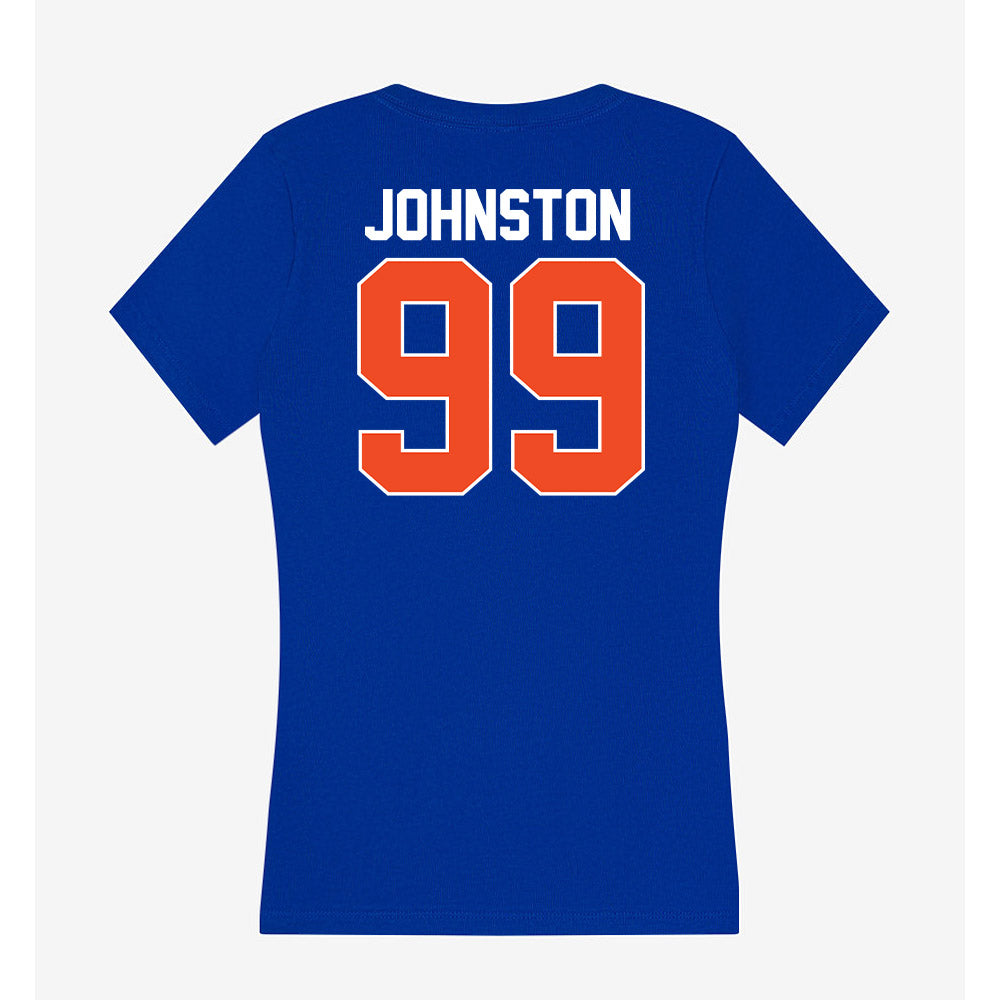 Florida - NCAA Women's Soccer : Katie Johnston - Women's V-Neck T-Shirt-1