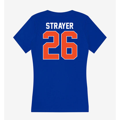 Florida - NCAA Baseball : Cash Strayer - Women's V-Neck T-Shirt-1