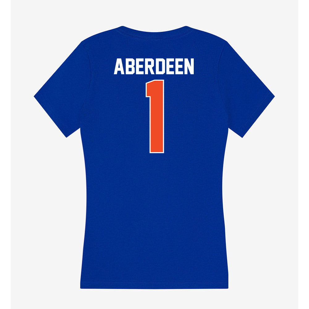 Florida - NCAA Men's Basketball : Denzel Aberdeen - Women's V-Neck T-Shirt-1