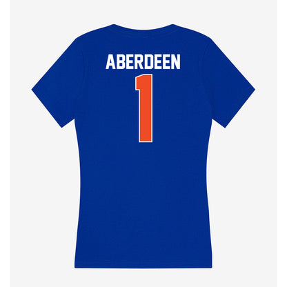 Florida - NCAA Men's Basketball : Denzel Aberdeen - Women's V-Neck T-Shirt-1