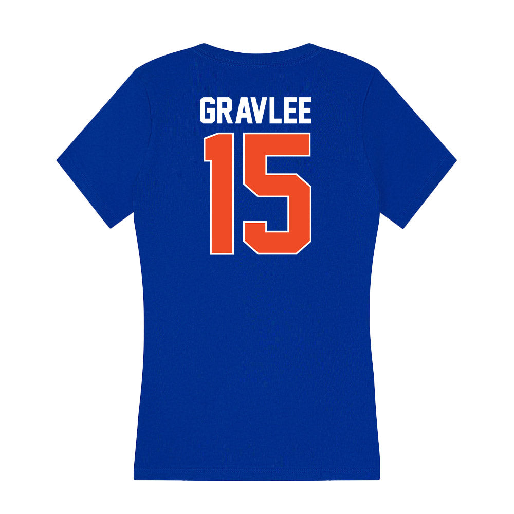 Florida - NCAA Women's Volleyball : Madi Gravlee - Women's V-Neck T-Shirt-1