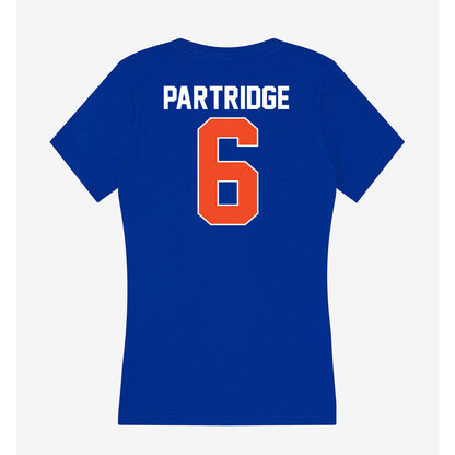 Florida - NCAA Baseball : Nic Partridge - Women's V-Neck T-Shirt-1