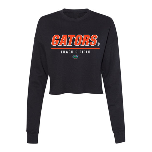Florida - NCAA Men's Track & Field : Nicholas Spikes - Women's Cropped Crew Fleece-0