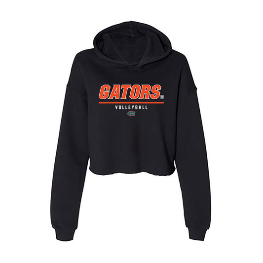 Florida - NCAA Women's Volleyball : Isabella Lee - Classic Shersey Women's Crop Fleece Hooded Sweatshirt-0