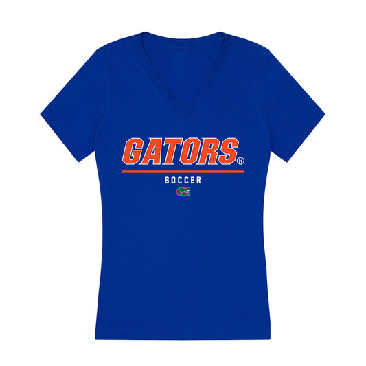 Florida - NCAA Women's Soccer : Hannah Jibril - Women's V-Neck T-Shirt-0