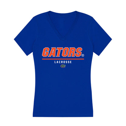 Florida - NCAA Women's Lacrosse : Sam Hughes - Women's V-Neck T-Shirt-0