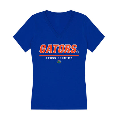 Florida - NCAA Men's Cross Country : Kelvin Cheruiyot - Women's V-Neck T-Shirt-0
