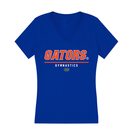 Florida - NCAA Women's Gymnastics : Amelia Disidore - Women's V-Neck T-Shirt-0