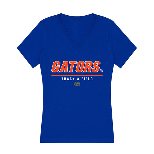 Florida - NCAA Women's Track & Field : Gracelyn Leiseth - Women's V-Neck T-Shirt-0