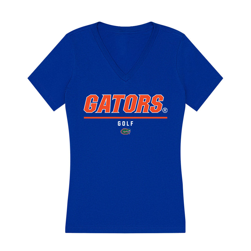 Florida - NCAA Women's Golf : Katelyn Huber - Women's V-Neck T-Shirt-0