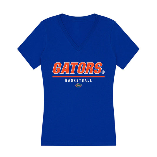 Florida - NCAA Women's Basketball : Alivia McGill - Women's V-Neck T-Shirt-0