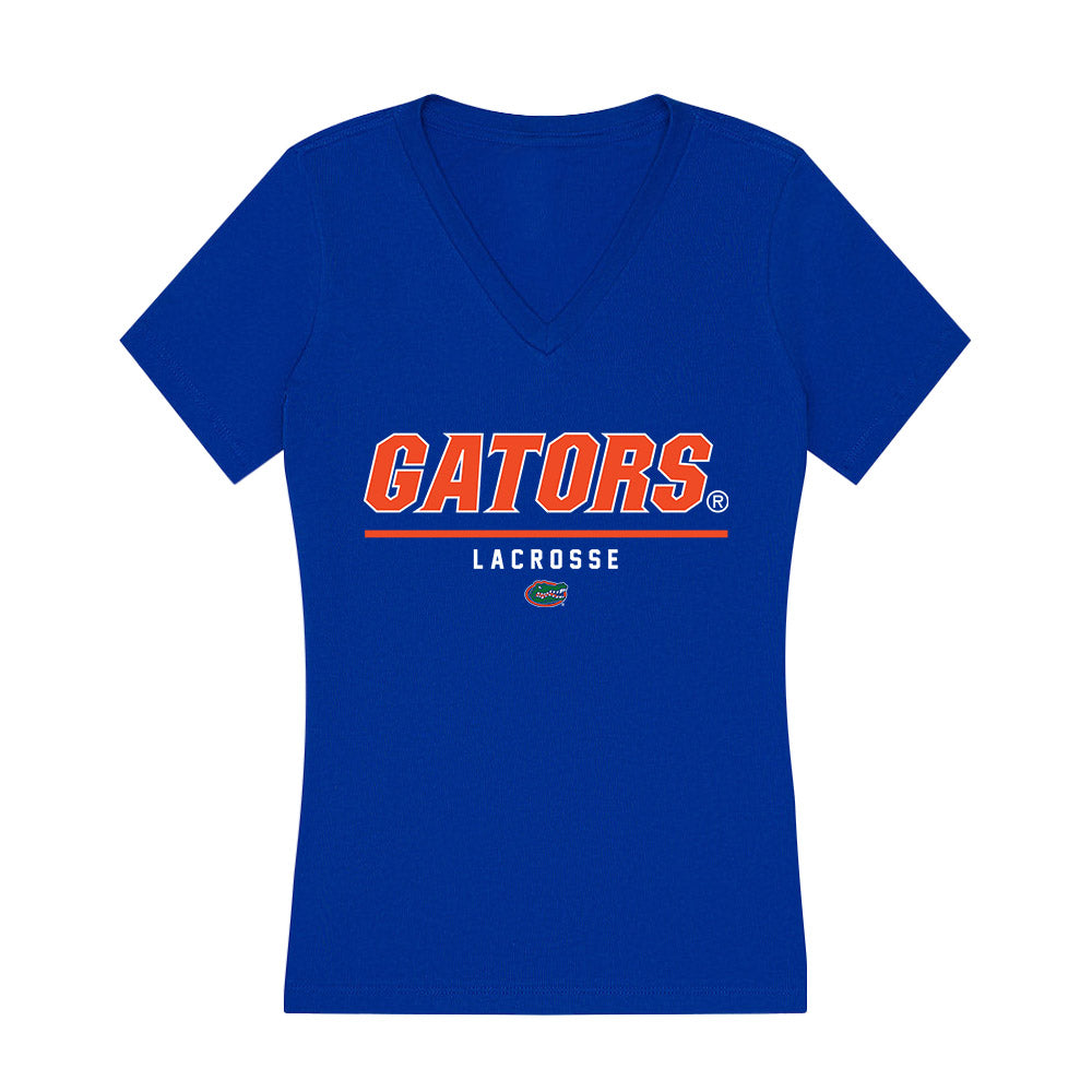 Florida - NCAA Women's Lacrosse : Gabby Greene - Women's V-Neck T-Shirt-0