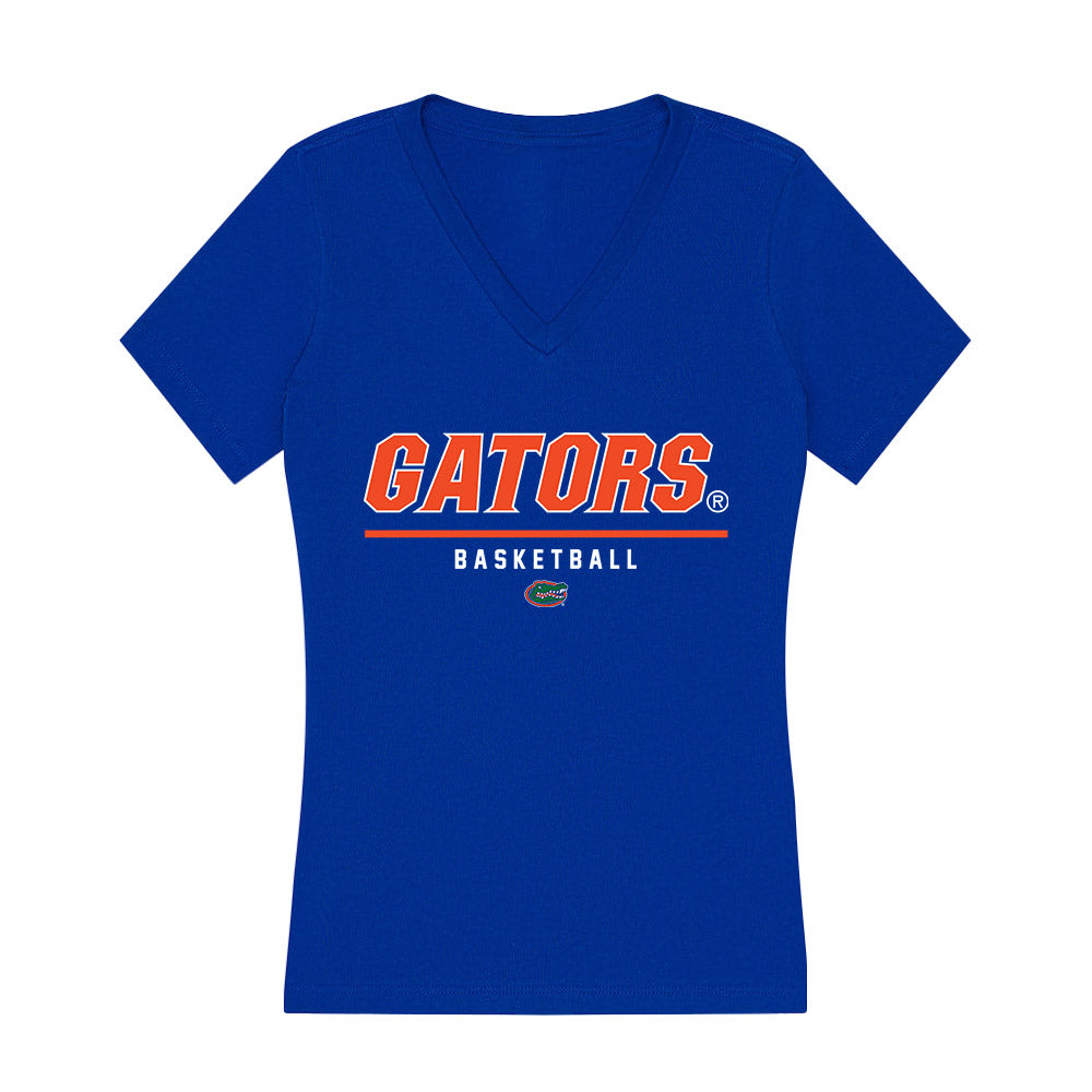 Florida - NCAA Men's Basketball : Micah Handlogten - Women's V-Neck T-Shirt-0