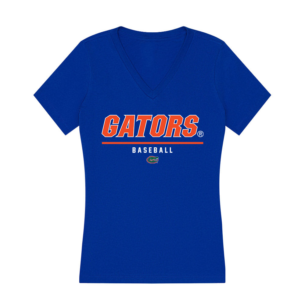 Florida - NCAA Baseball : Drew Dickerson - Classic Shersey Women's V-Neck T-Shirt-0