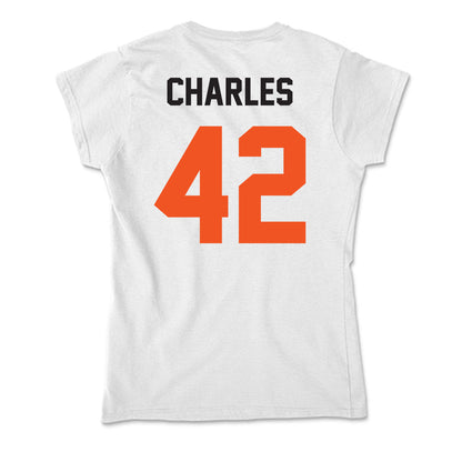 Oklahoma State - NCAA Football : Malik Charles - Soft Style Women’s T-Shirt-1