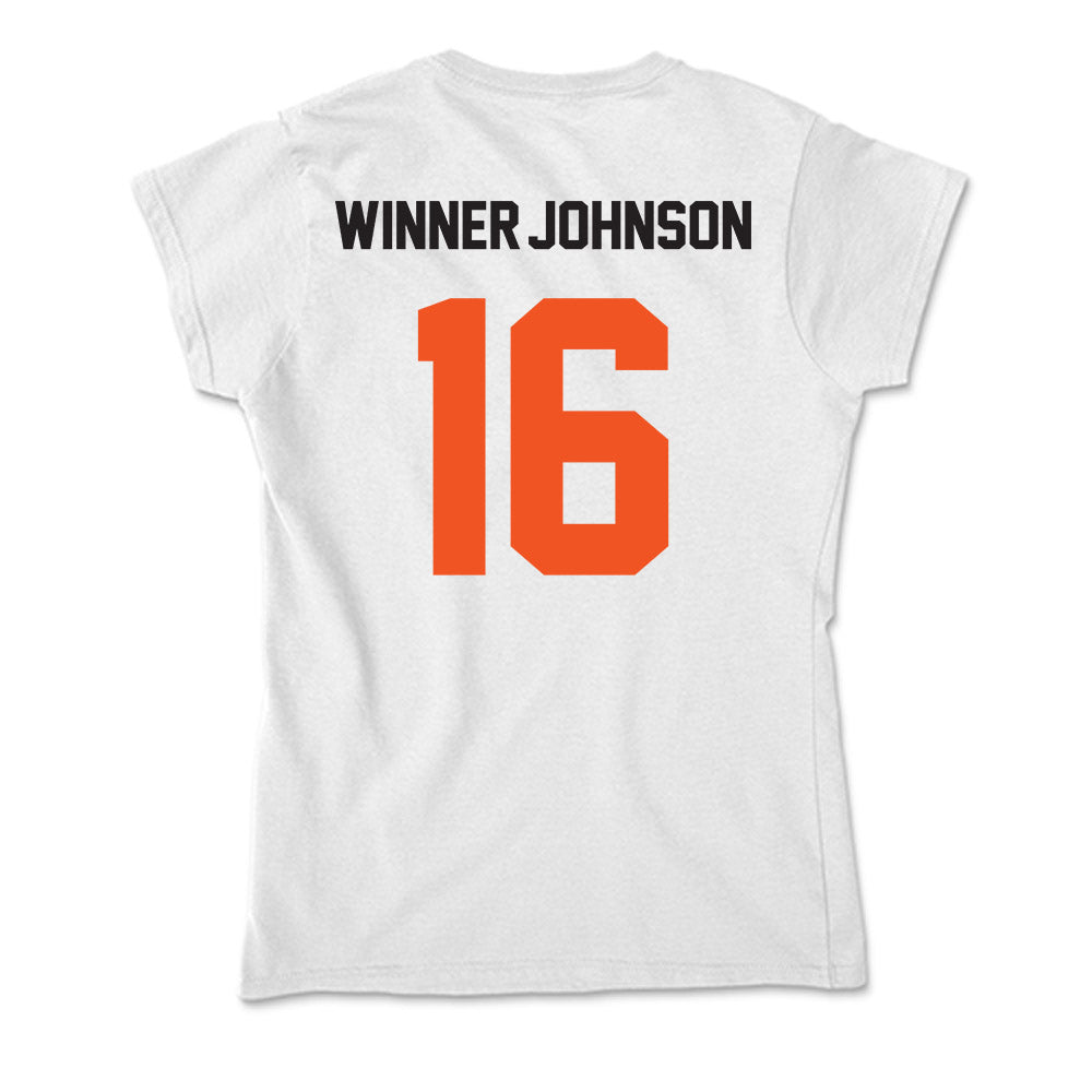 Oklahoma State - NCAA Football : Dallas Winner-Johnson - Soft Style Women’s T-Shirt-1
