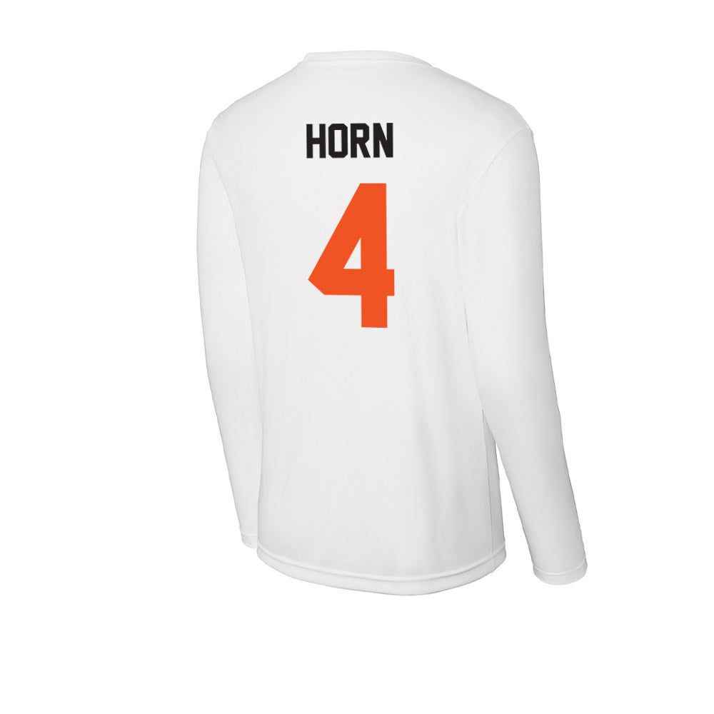 Oklahoma State - NCAA Football : Maurion Horn - Activewear Long Sleeve T-Shirt-1