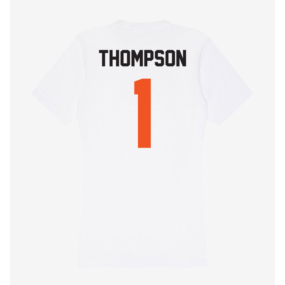 Oklahoma State - NCAA Baseball : Brock Thompson - Women's V-Neck T-Shirt-1
