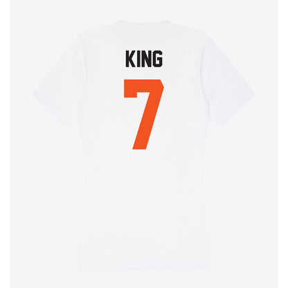 Oklahoma State - NCAA Women's Soccer : Sherline King - Women's V-Neck T-Shirt-1