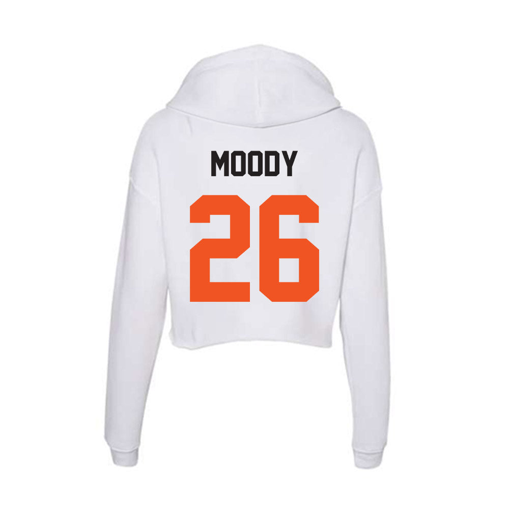 Oklahoma State - NCAA Football : Dennis Moody - Women's Crop Fleece Hoodie-1