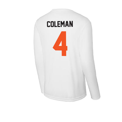 Oklahoma State - NCAA Men's Basketball : Christian Coleman - Activewear Long Sleeve T-Shirt-1