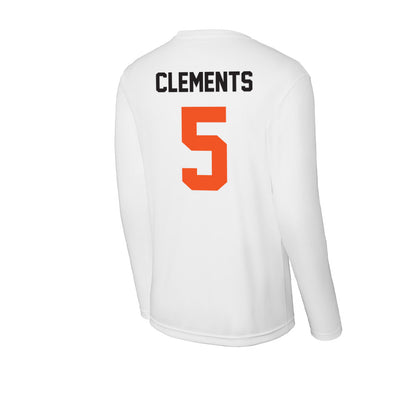 Oklahoma State - NCAA Football : Saadiq Clements - Activewear Long Sleeve T-Shirt-1