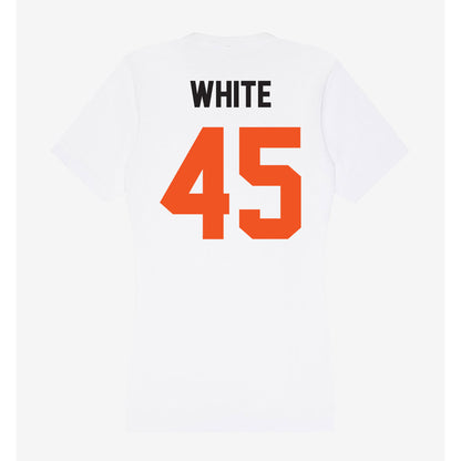 Oklahoma State - NCAA Football : Enai White - Women's V-Neck T-Shirt-1