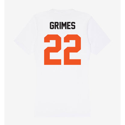 Oklahoma State - NCAA Women's Soccer : Tyller Grimes - Women's V-Neck T-Shirt-1