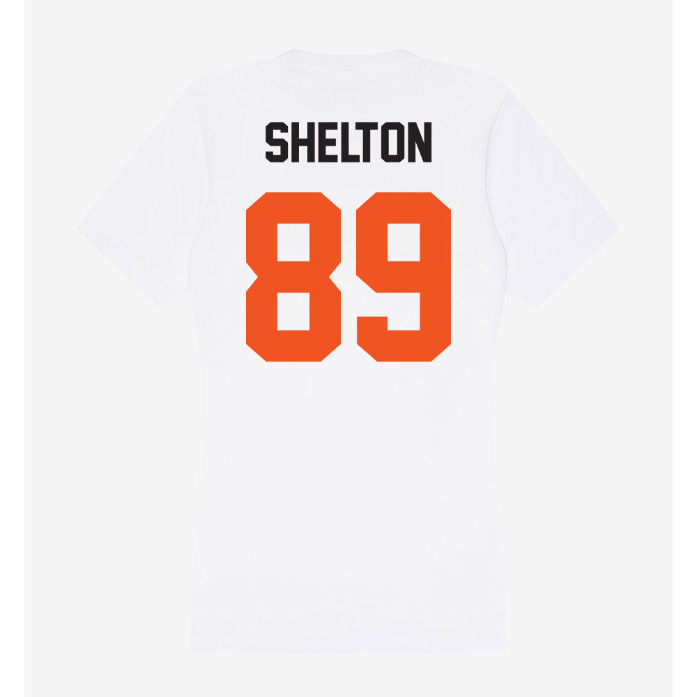 Oklahoma State - NCAA Football : Quincy Shelton - Women's V-Neck T-Shirt-1