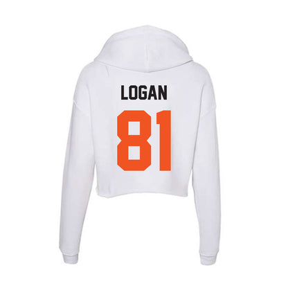 Oklahoma State - NCAA Football : Luke Logan - Women's Crop Fleece Hoodie-1