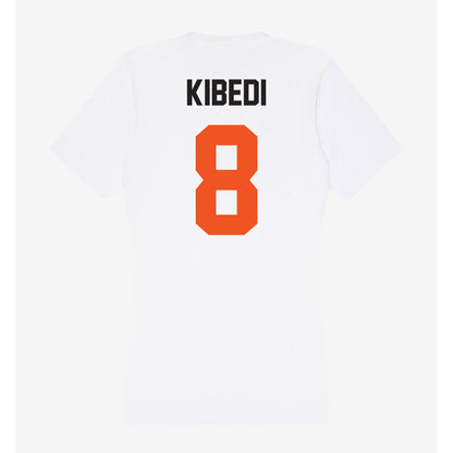 Oklahoma State - NCAA Women's Basketball : Annie Kibedi - Women's V-Neck T-Shirt-1