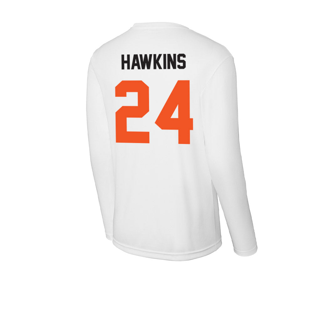 Oklahoma State - NCAA Football : Caleb Hawkins - Activewear Long Sleeve T-Shirt-1