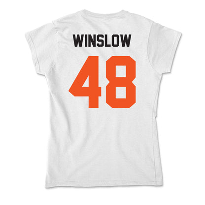 Oklahoma State - NCAA Baseball : Drew Winslow - Soft Style Women’s T-Shirt-1