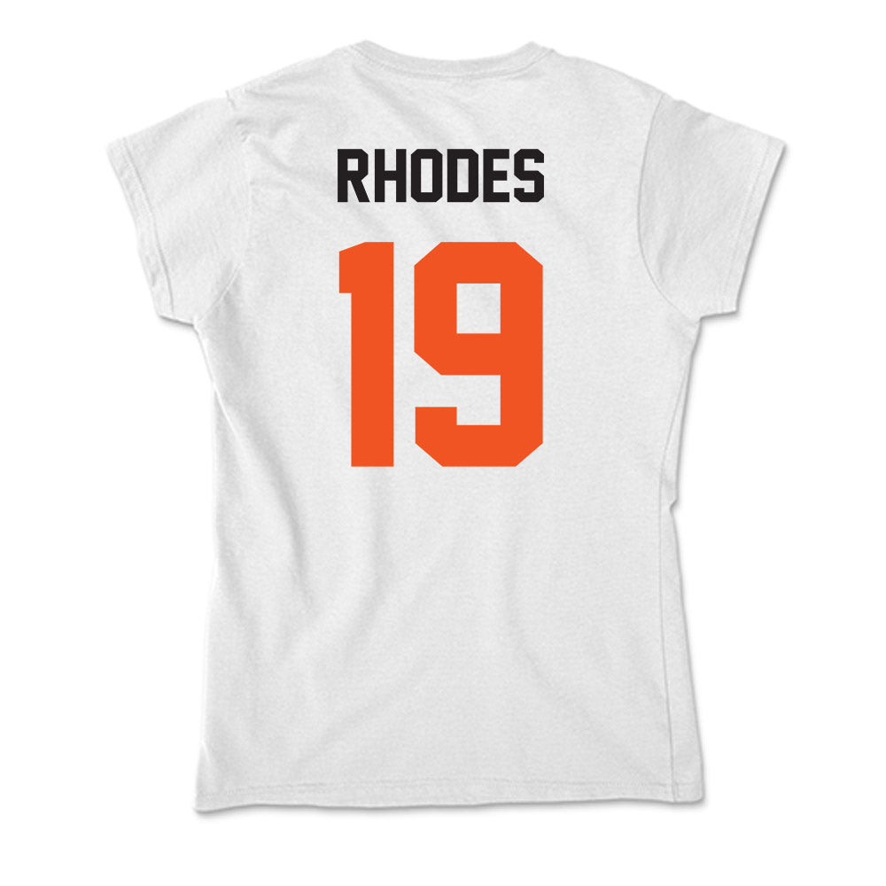Oklahoma State - NCAA Baseball : Stormy Rhodes - Soft Style Women’s T-Shirt-1