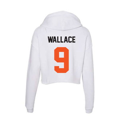 Oklahoma State - NCAA Baseball : Danny Wallace - Women's Crop Fleece Hoodie-1