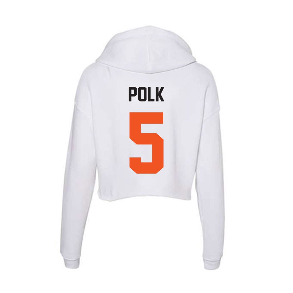 Oklahoma State - NCAA Football : Israel Polk - Women's Crop Fleece Hoodie-1