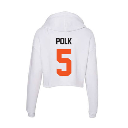 Oklahoma State - NCAA Football : Israel Polk - Women's Crop Fleece Hoodie-1