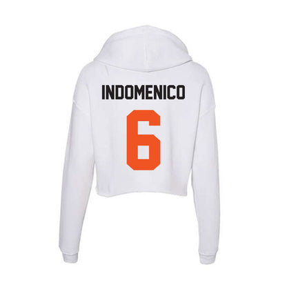 Oklahoma State - NCAA Baseball : Remo Indomenico - Women's Crop Fleece Hoodie-1