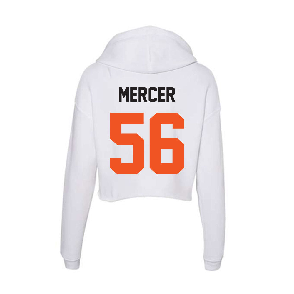 Oklahoma State - NCAA Football : Tyler Mercer - Women's Crop Fleece Hoodie-1