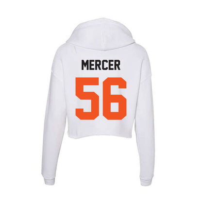 Oklahoma State - NCAA Football : Tyler Mercer - Women's Crop Fleece Hoodie-1
