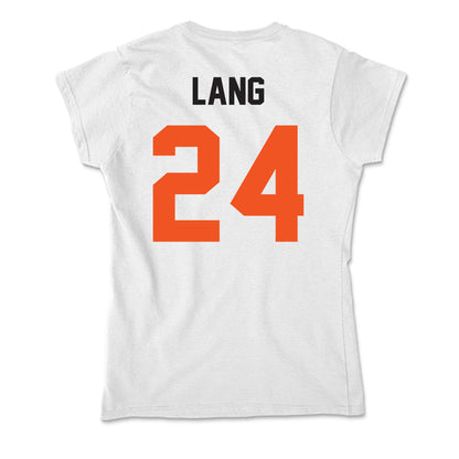 Oklahoma State - NCAA Women's Soccer : Addy Lang - Soft Style Women’s T-Shirt-1