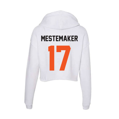 Oklahoma State - NCAA Football : Drew Mestemaker - Women's Crop Fleece Hoodie-1