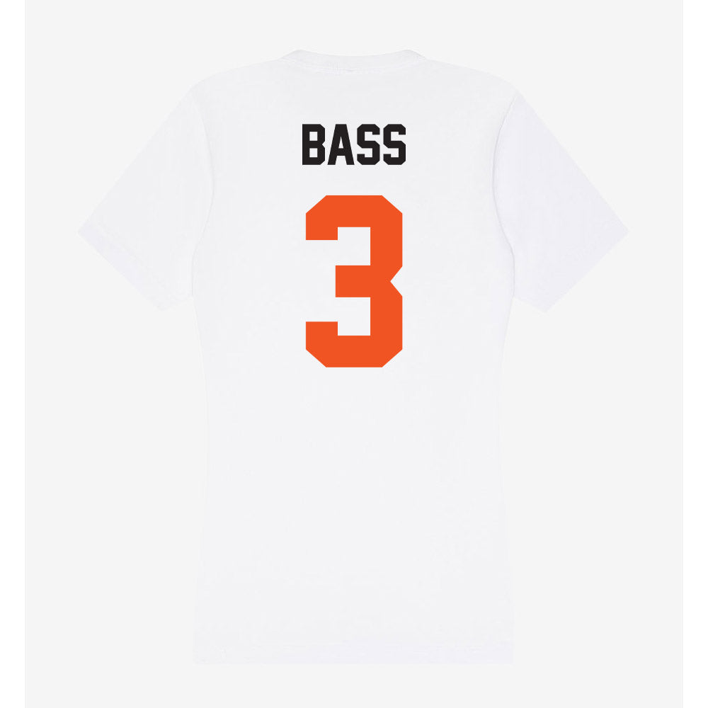 Oklahoma State - NCAA Women's Soccer : Avery Bass - Women's V-Neck T-Shirt-1
