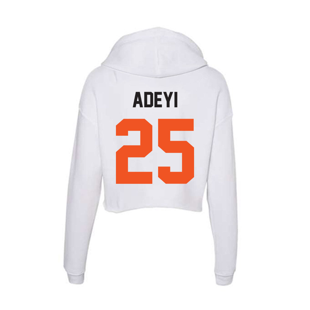 Oklahoma State - NCAA Football : Ayo Adeyi - Women's Crop Fleece Hoodie-1