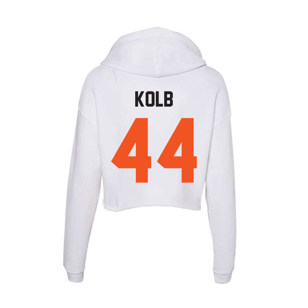 Oklahoma State - NCAA Football : Carson Kolb - Women's Crop Fleece Hoodie-1