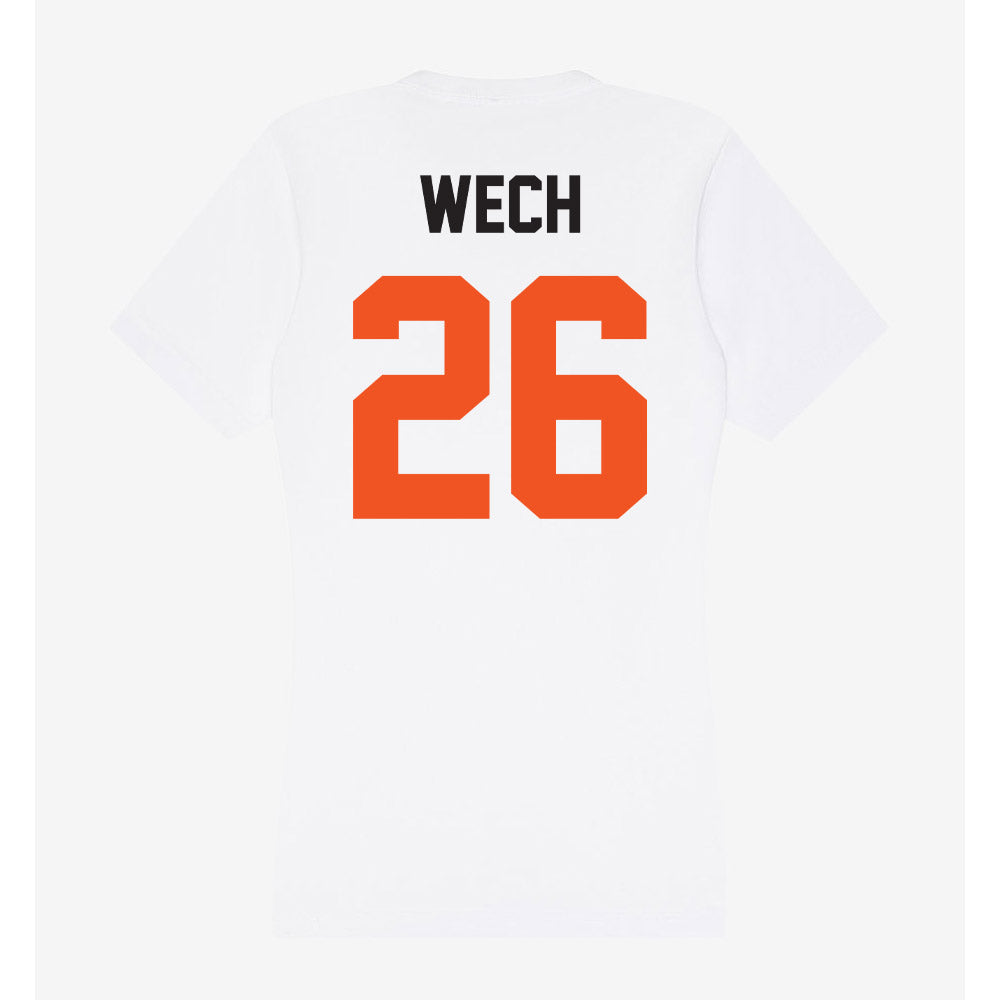 Oklahoma State - NCAA Baseball : Noah Wech - Women's V-Neck T-Shirt-1