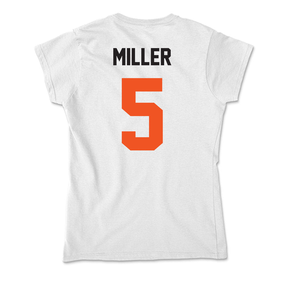 Oklahoma State - NCAA Men's Basketball : Vyctorius Miller - Soft Style Women’s T-Shirt-1