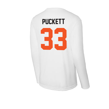 Oklahoma State - NCAA Football : Jack Puckett - Activewear Long Sleeve T-Shirt-1