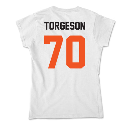 Oklahoma State - NCAA Football : Shaun Torgeson - Soft Style Women’s T-Shirt-1